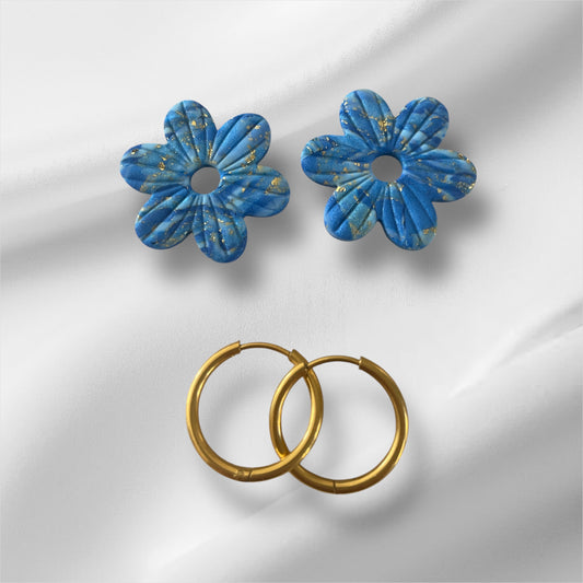 Pétales bleues réversibles