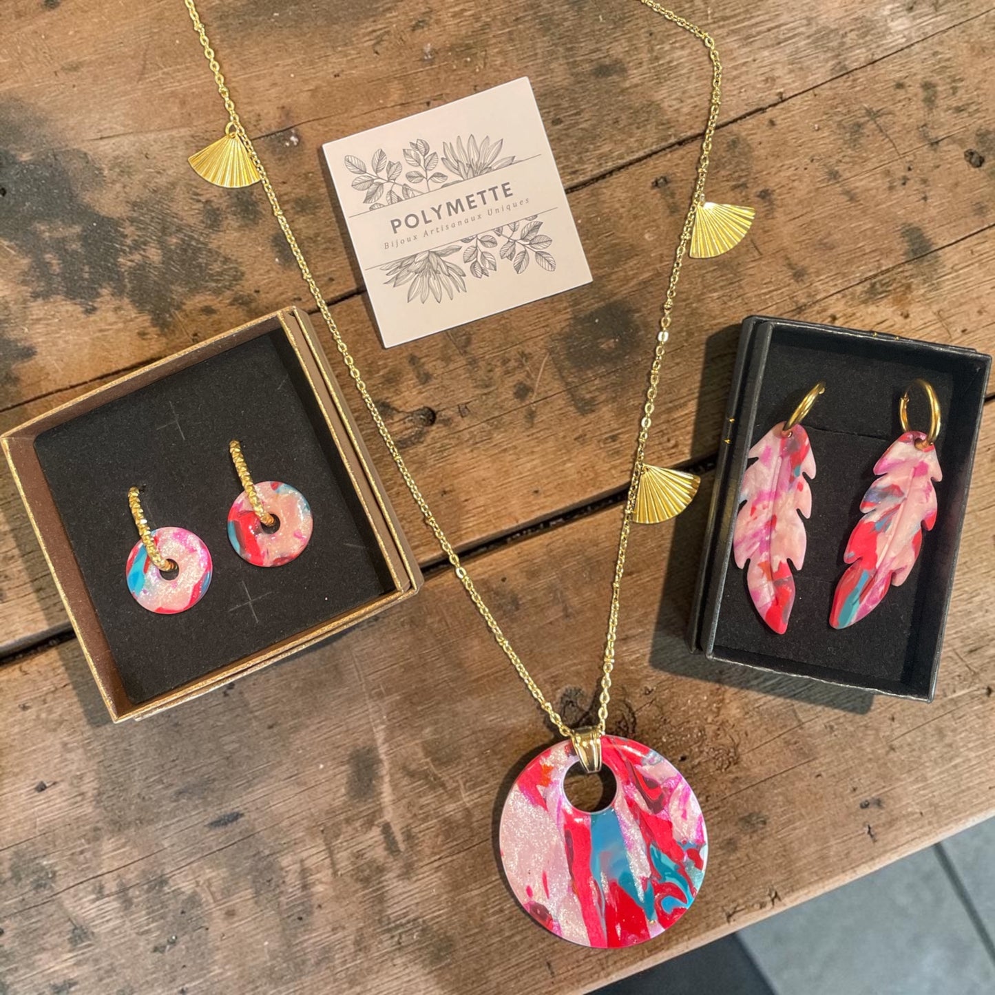 Boucles d’oreilles réversibles