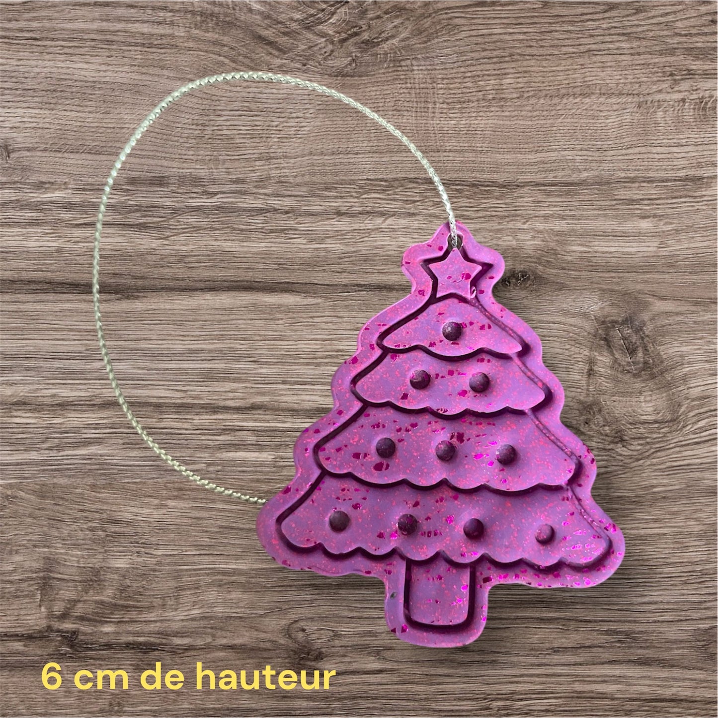 Sapin violet brut et résiné