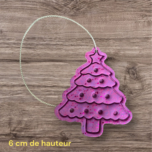 Sapin violet brut et résiné