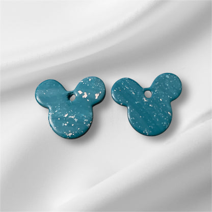 Mini Mickey avec créoles fines noires