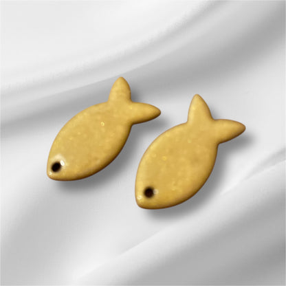 Mini 🐠 avec créoles fines noires