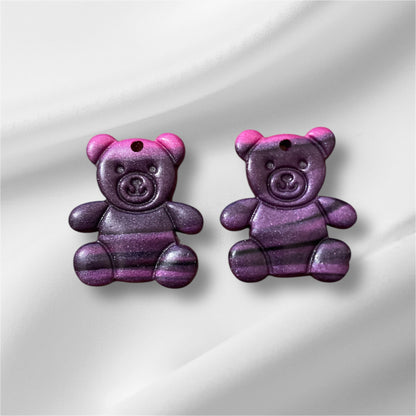 🧸 avec créoles fines noires