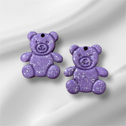 🧸 avec créoles fines noires