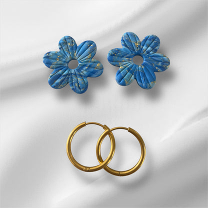 Pétales bleues réversibles