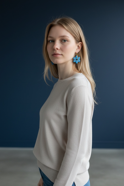 Pétales bleues réversibles