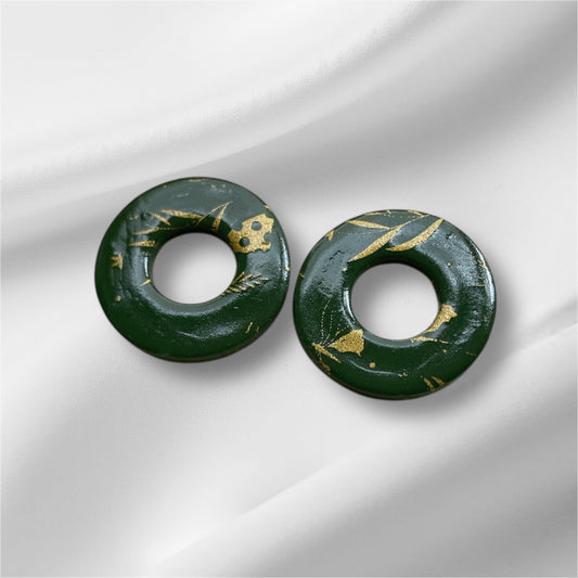 Rondes vertes et dorées