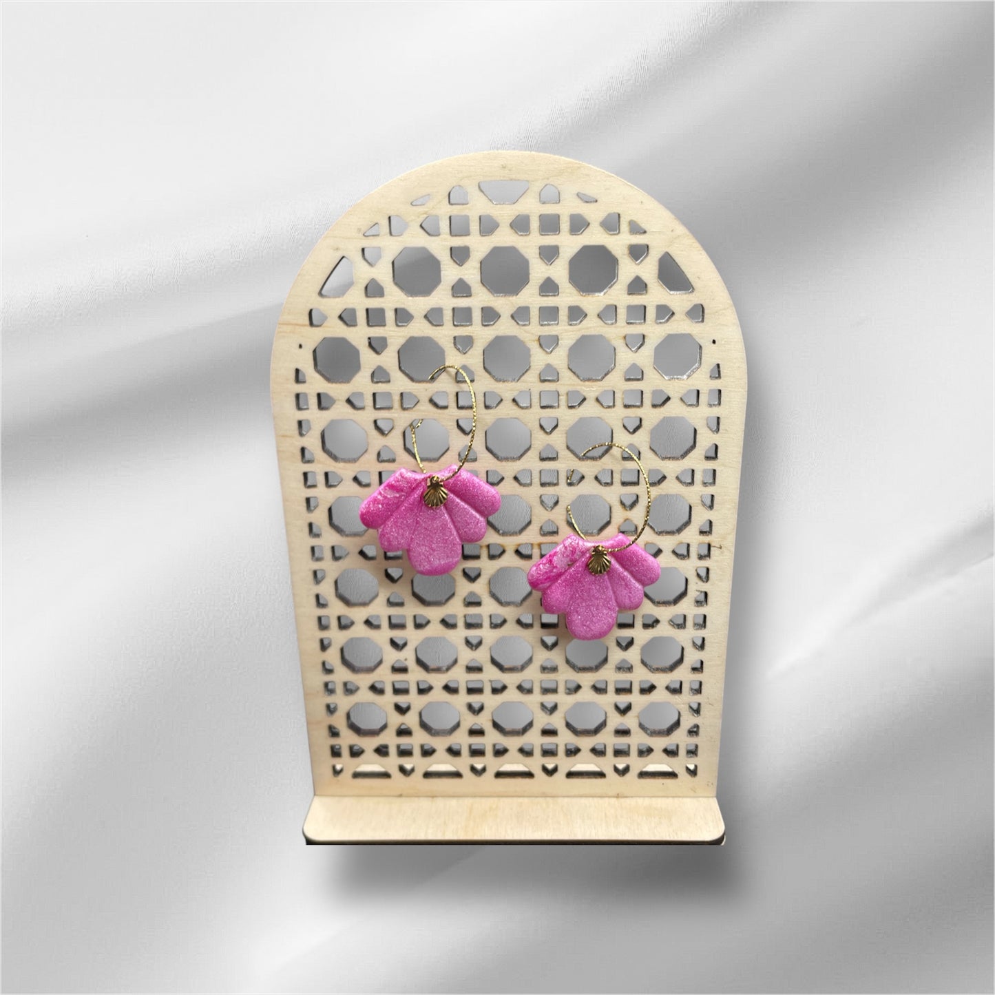 Harmonie Rose irisée avec breloques